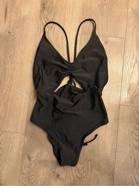 aerie Black One-Piece Swimsuit